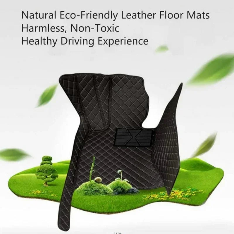 Custom Car Floor Mats For BAIC MOTOR 212 T01 2023-2026 3 PCS All Weather Auto Accessories Foot Leather Carpets Fashion Rugs Pads