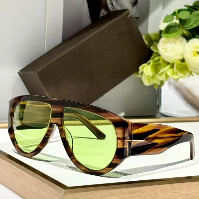 Fashion Large Frame Pilot Sunglasses For Ladies Brand Desinger Men Thick Eyeware Shades Women Oversized Simple SUN GLASSES