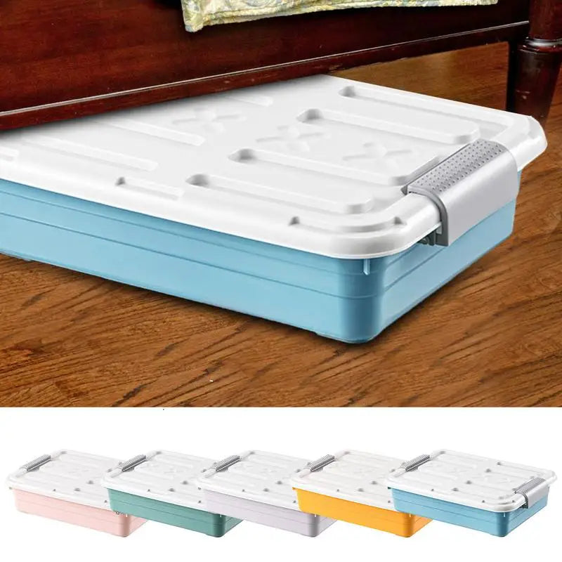 Under Bed Organizer Under Bed Storage Containers Waterproof With Casters Large Capacity Space Saving Storage Supplies