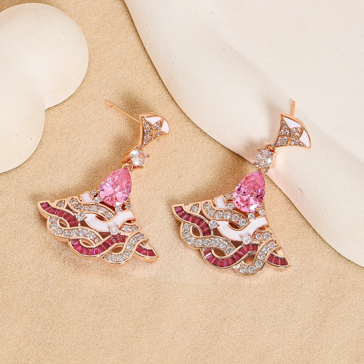 Delicate Crystal Beaded Necklace Earrings Bracelet Gift Set, High-End Fashion Jewelry Collection for Women,work to dinner piece