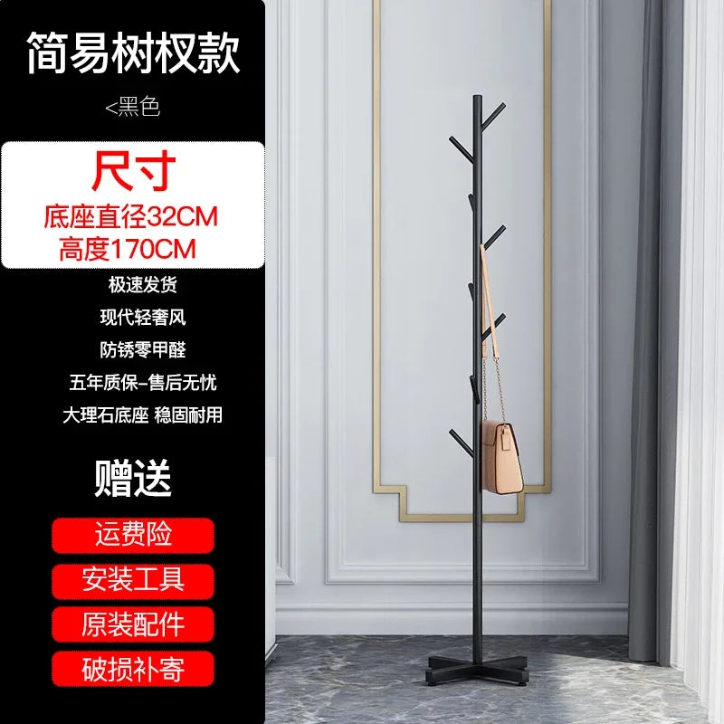 Marble Clothes Hanger Floor-Standing Bedroom Rack Simple Coat Stand Popular Clothes Organizer Luxury Garment Display