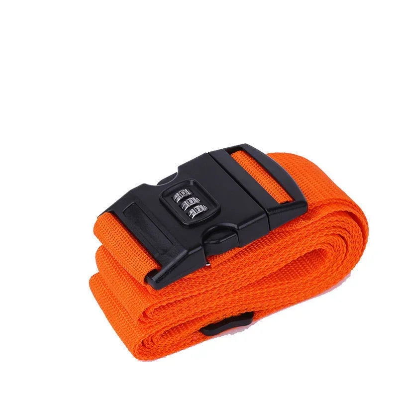Adjustable Cipher Luggage Strap Travel Essential Accessories Suitcase Supplies Fixed Belt Password Strap for 18-34 Inch Suitcase