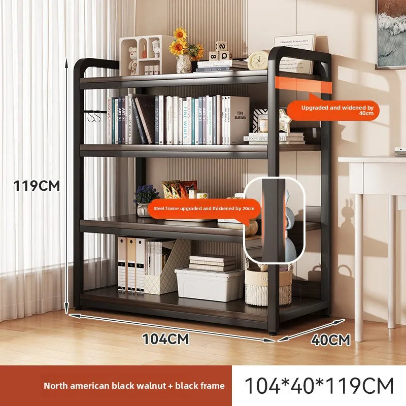 Bookshelf Floor-to-ceiling shelf Integrated wall-to-wall multi-layer storage rack Bedroom wall display cabinet Office shelf