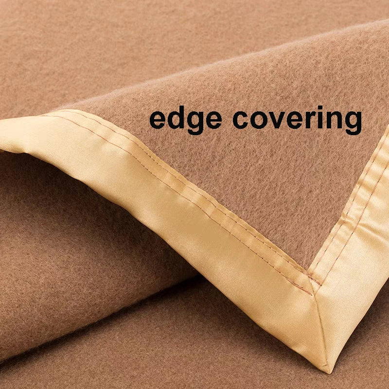 100% Wool Blankets 1.5*2/1.8*2/2*2.3m Fleece Blanket Sleeping Warm Comforter Blankets For Winter Adult Children Bedding Camping