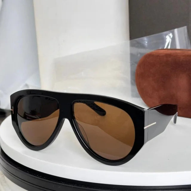Fashion Large Frame Pilot Sunglasses For Ladies Brand Desinger Men Thick Eyeware Shades Women Oversized Simple SUN GLASSES