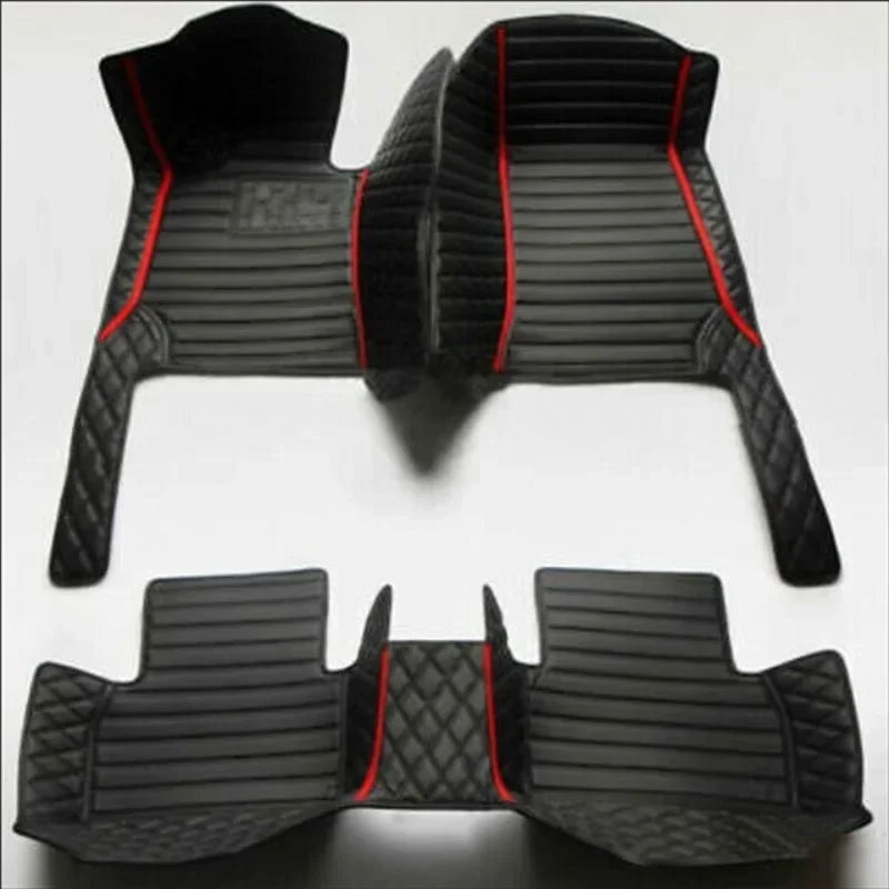 Custom Car Floor Mats For BAIC MOTOR 212 T01 2023-2026 3 PCS All Weather Auto Accessories Foot Leather Carpets Fashion Rugs Pads