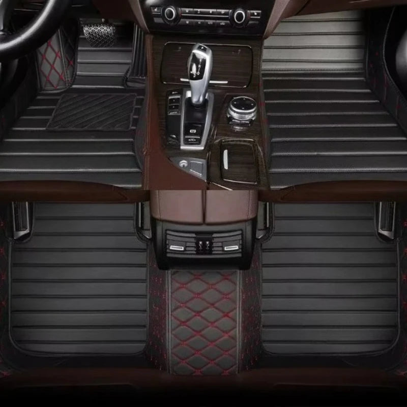 Custom Car Floor Mats For BAIC MOTOR 212 T01 2023-2026 3 PCS All Weather Auto Accessories Foot Leather Carpets Fashion Rugs Pads