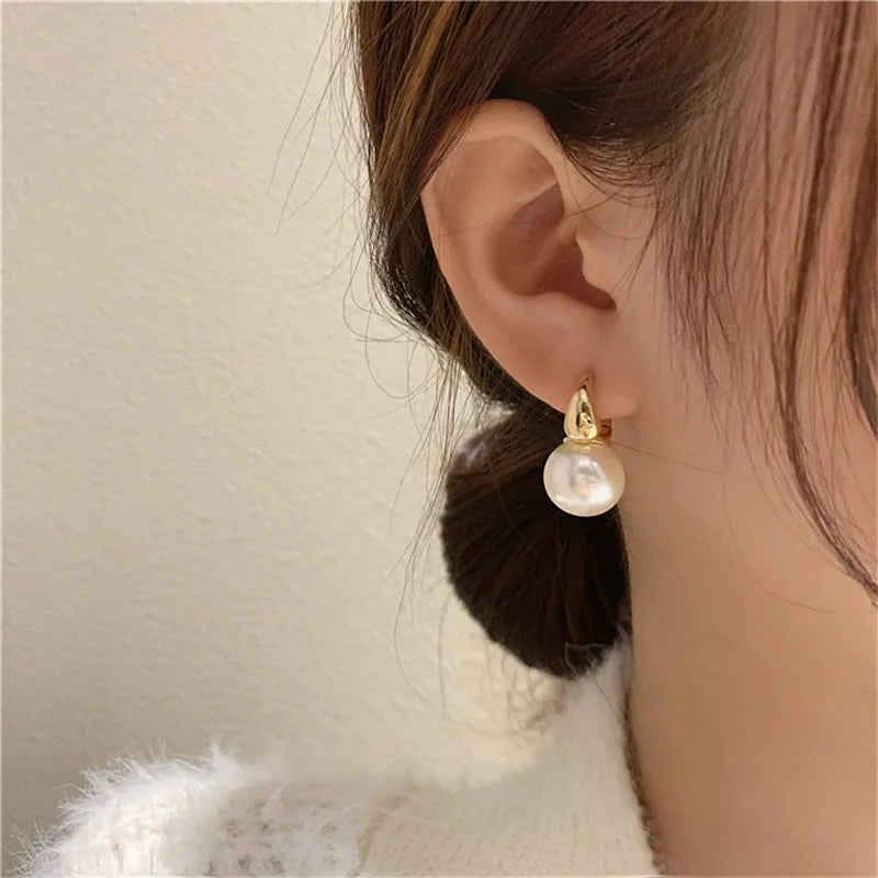 Japan Akoya HUGE AAA 11-12mm Natural White Round Pearl Earrings S925