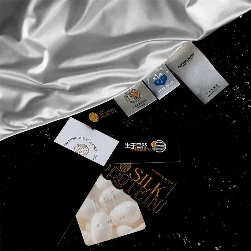 Luxury Mulberry Silk Blanket Summer Quilt Grade A 100% Silk Cooling Blankets Single Double Queen Size Soft Lightweight Comforter