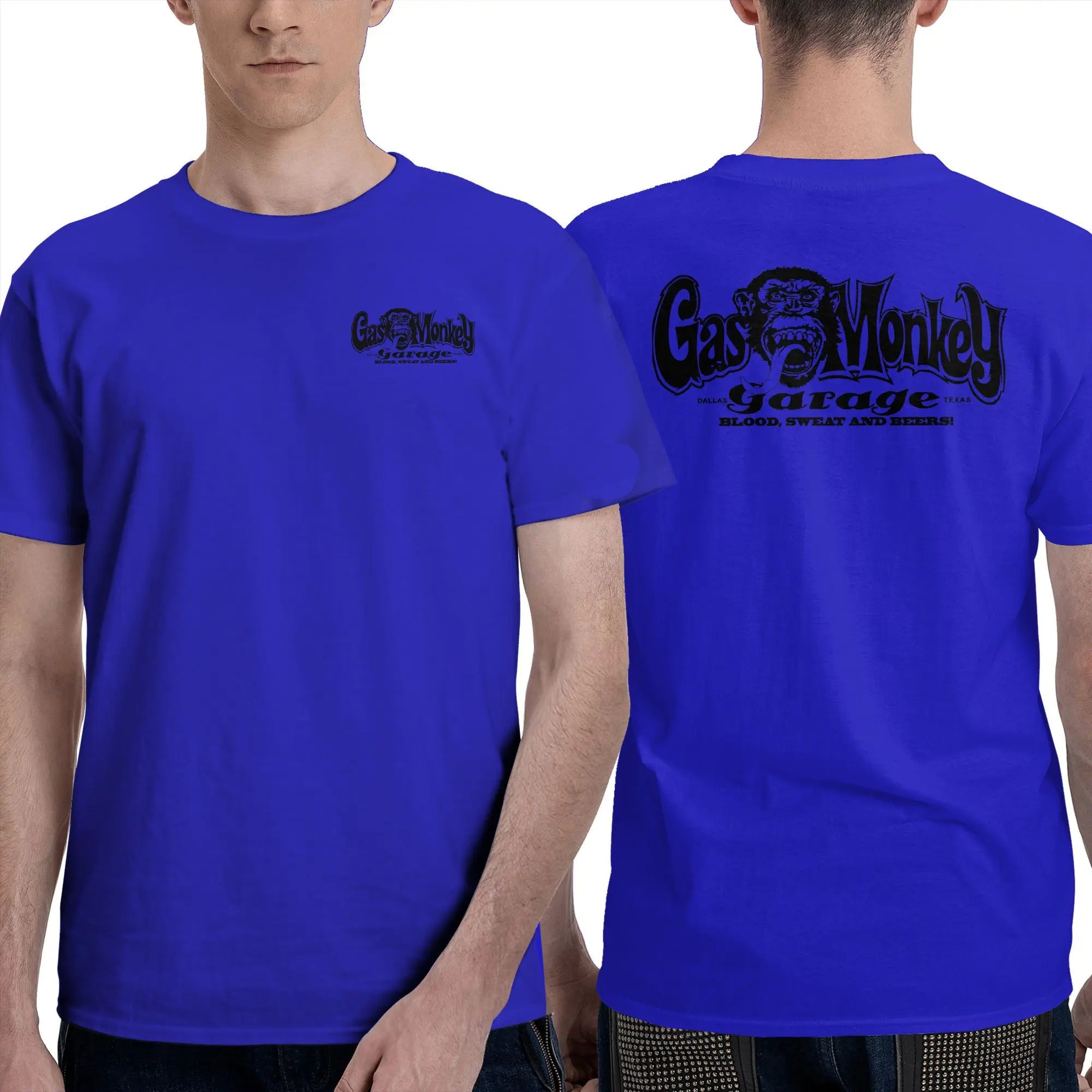 Men T-Shirt Gas Monkeys Garage Graphic T Shirts Popular  Summer Tees Streetwear Casual Cotton Tops Gift