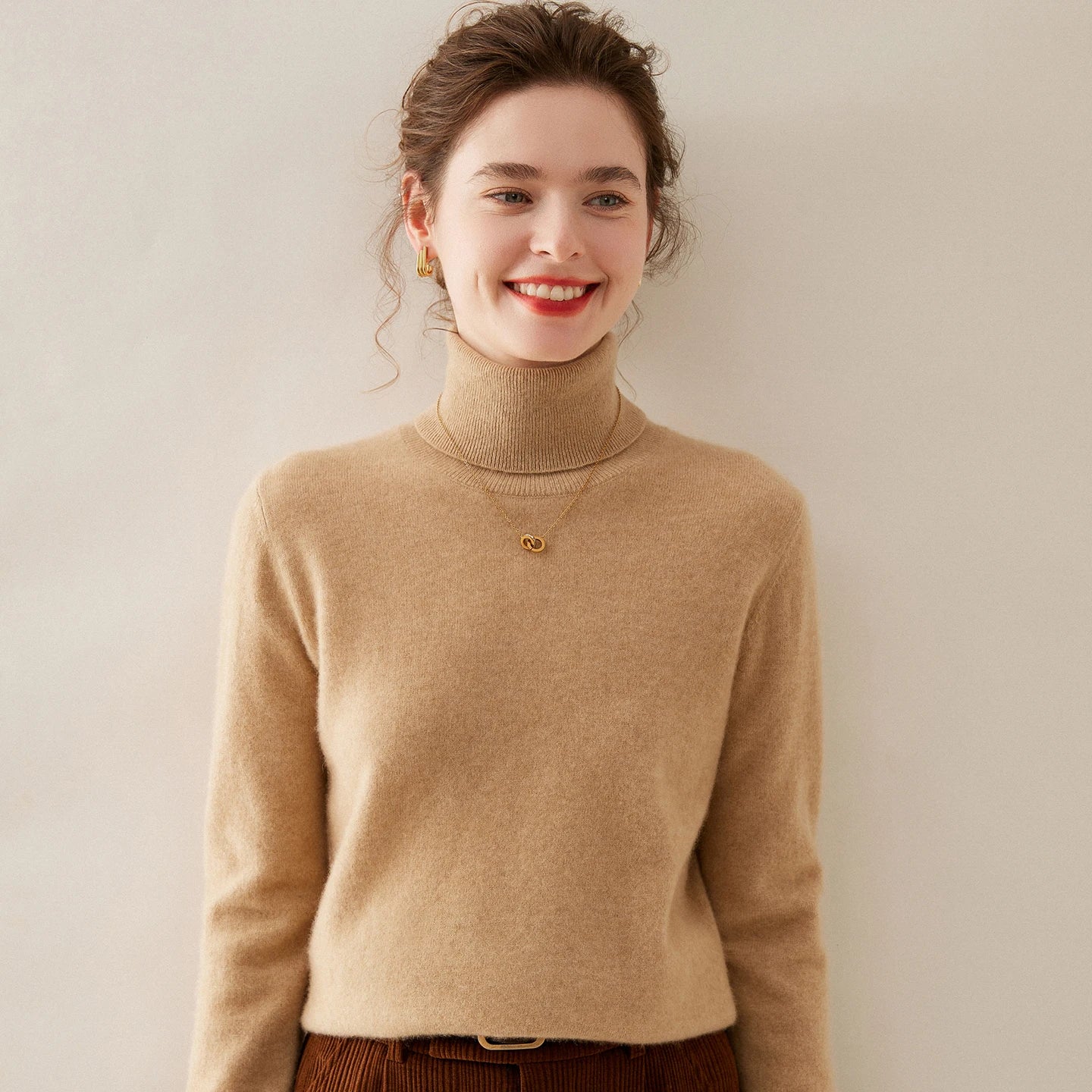 Women Sweaters 100% Pure Cashmere Pullovers Winter New Arrival Turtleneck Jumpers Woman Knitwear Girl Clothes Lady Top 20Colors
