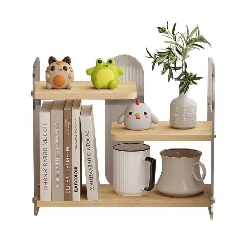 3 Layer Cosmetic Shelf, Acrylic Storage Shelf, Books And Magazines, Water Cup, Lipstick, Perfume Shelf, Toy Model, Storage Box