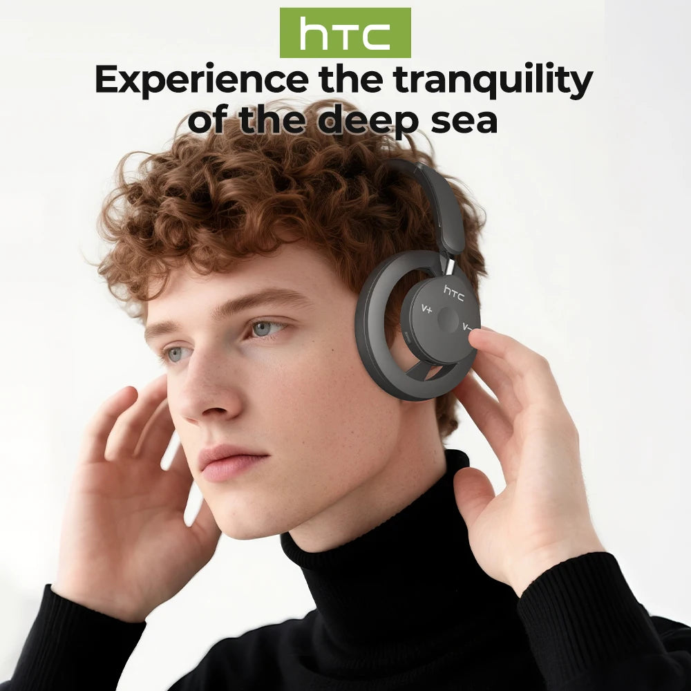 Bluetooth Wireless Headset HTC HP06 OWS TWS Open Ear Hook Sports Earbuds BT6.0 IPX5 HiFi Sound Headphones Type C Choice