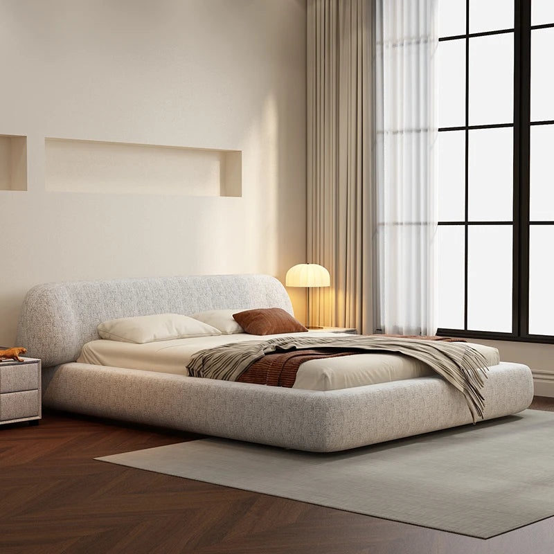 Wedding Comfortable Beds Aesthetics Double European Storage Modern Beds Cream Designer Minimalist Wood Cama Casal Furniture