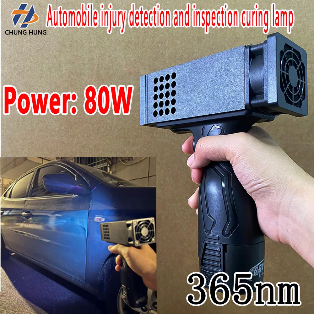 High-Power Portable Handheld Ultraviolet Lamp for LED Curing Ink Drying Automotive Repair And Sheet Metal Painting