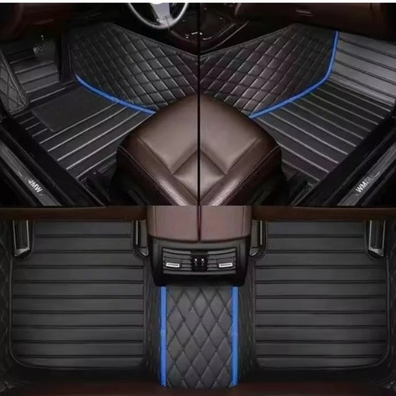 Custom Car Floor Mats For BAIC MOTOR 212 T01 2023-2026 3 PCS All Weather Auto Accessories Foot Leather Carpets Fashion Rugs Pads