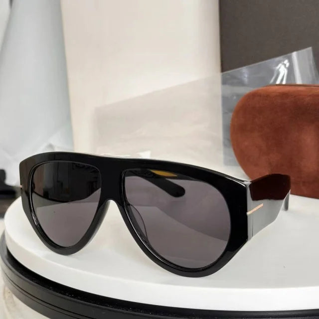 Fashion Large Frame Pilot Sunglasses For Ladies Brand Desinger Men Thick Eyeware Shades Women Oversized Simple SUN GLASSES