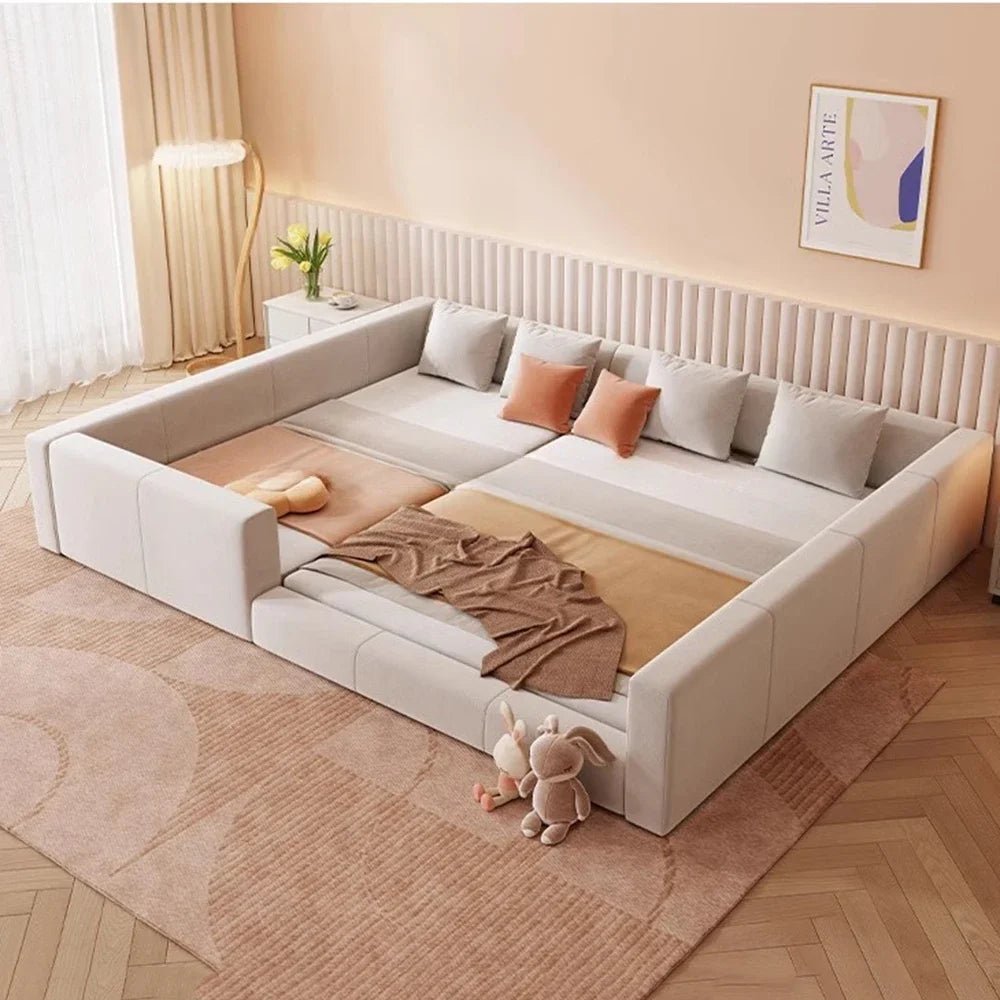 Bedroom Unique European Beds Luxury Teenage Girls Headboard Two Persons Bed Sleeping Floor Lounge Lozko Do Sypialni Furniture