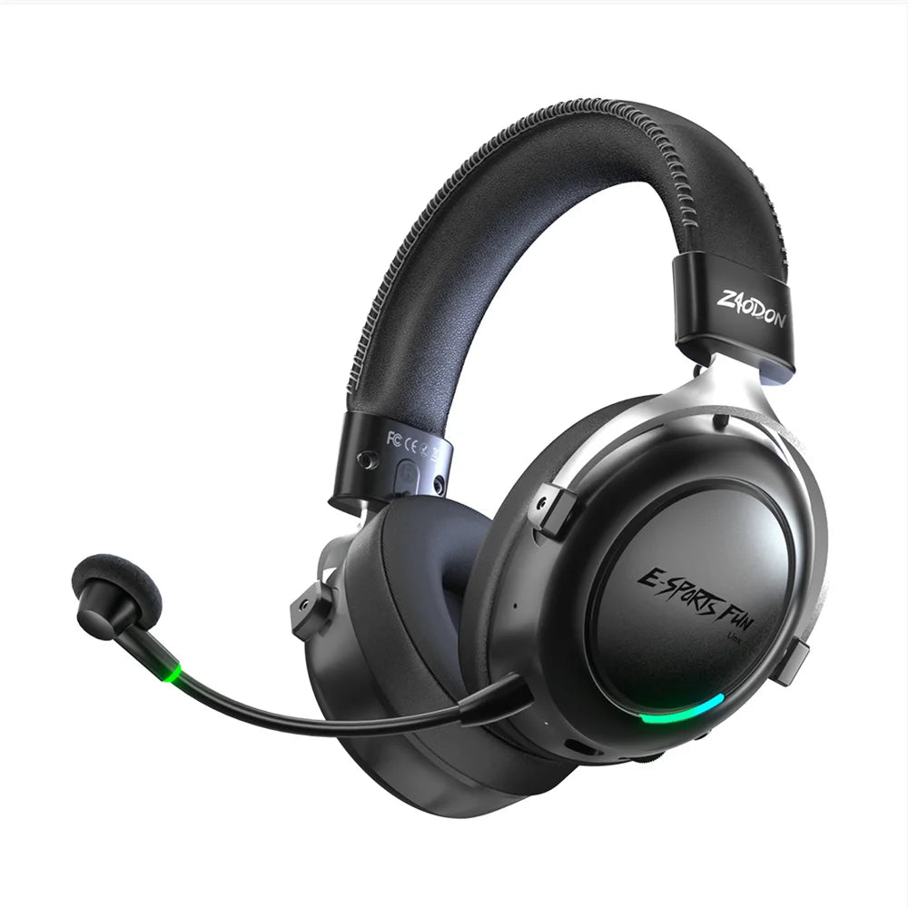 HaaYot Professional Wireless Gaming Bluetooth 6.0 Headset,7.1 Virtual Surround Sound,Low Latency 15ms for PC,PS5,Mobile,Switch