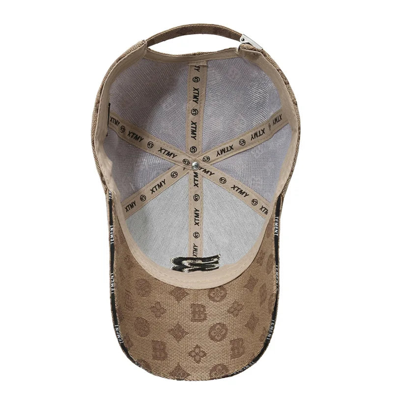 New Fashionable Versatile Baseball Hat MB Letter Embroidery Breathable Sunscreen Duckbill Cap Women Men Four Seasons Casual Hats
