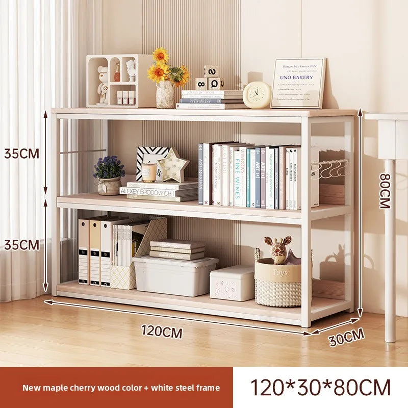 Bookshelf Floor-to-ceiling shelf Integrated wall-to-wall multi-layer storage rack Bedroom wall display cabinet Office shelf