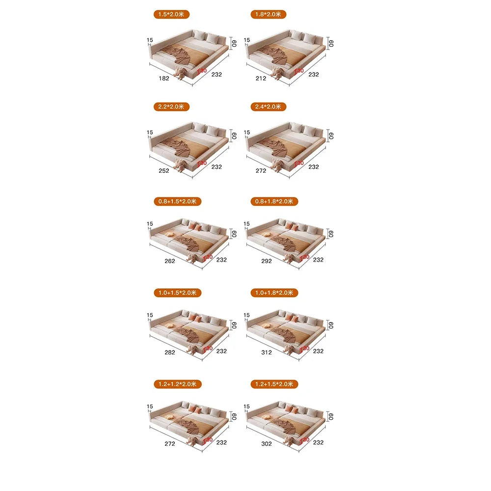 Bedroom Unique European Beds Luxury Teenage Girls Headboard Two Persons Bed Sleeping Floor Lounge Lozko Do Sypialni Furniture