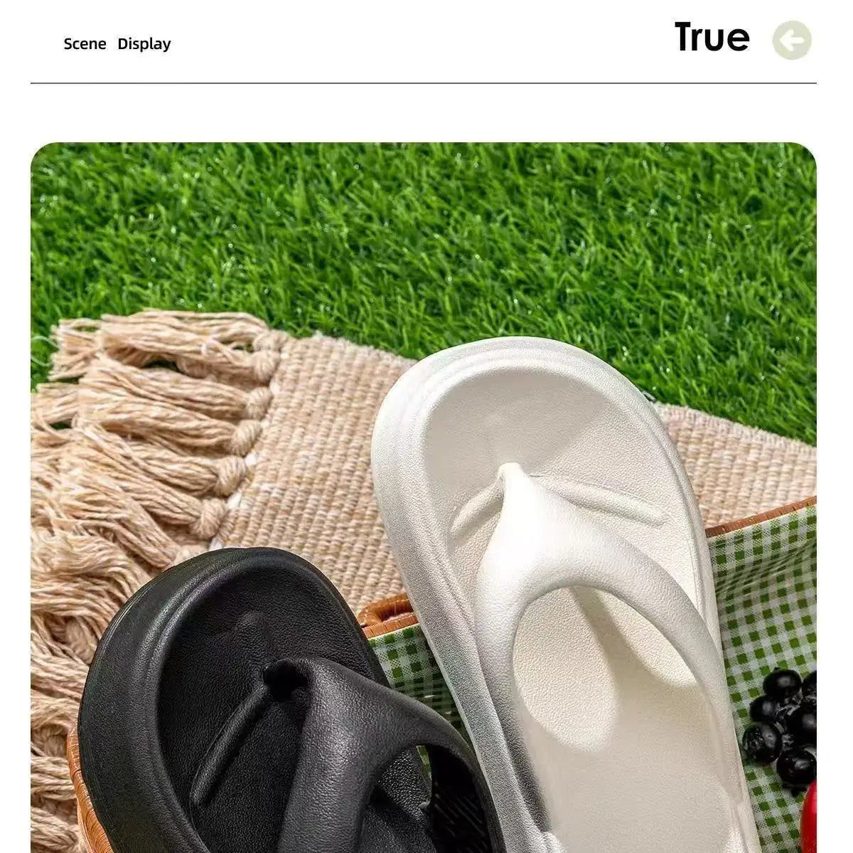 Platform Flip Flops for Women: Thick Cushioned Sole, Beach Slipper, Home Comfort, Summer Sandals