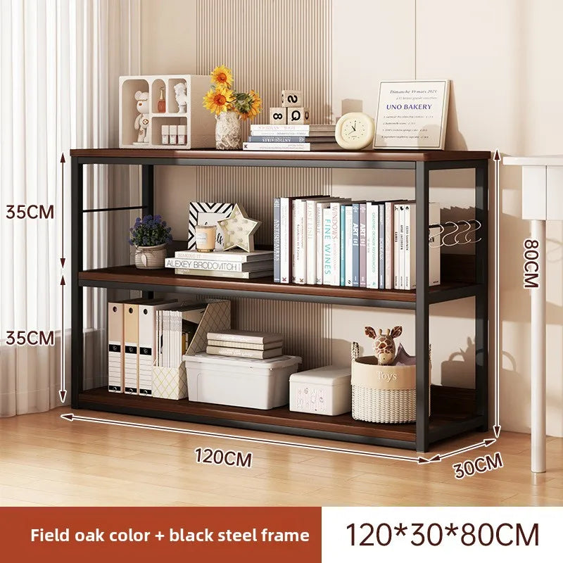 Bookshelf Floor-to-ceiling shelf Integrated wall-to-wall multi-layer storage rack Bedroom wall display cabinet Office shelf