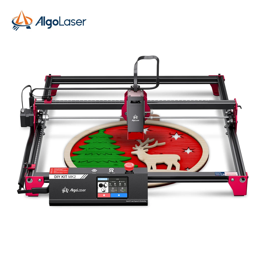 Algolaser DIY KIT MK2 Powerful Laser Engraver Cutter Tools Metal Glass Wifi/PC Wood CNC Lase Engraving Cutting Machine Printer