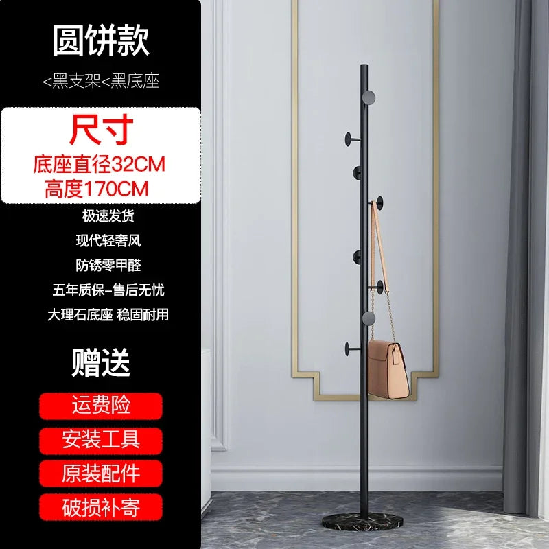 Marble Clothes Hanger Floor-Standing Bedroom Rack Simple Coat Stand Popular Clothes Organizer Luxury Garment Display