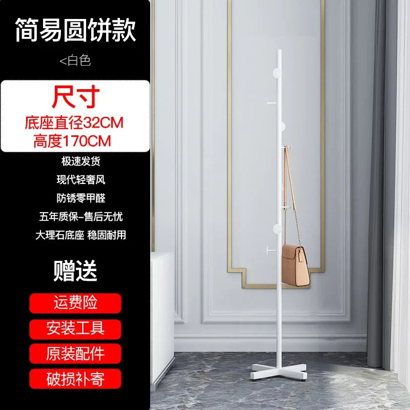 Marble Clothes Hanger Floor-Standing Bedroom Rack Simple Coat Stand Popular Clothes Organizer Luxury Garment Display