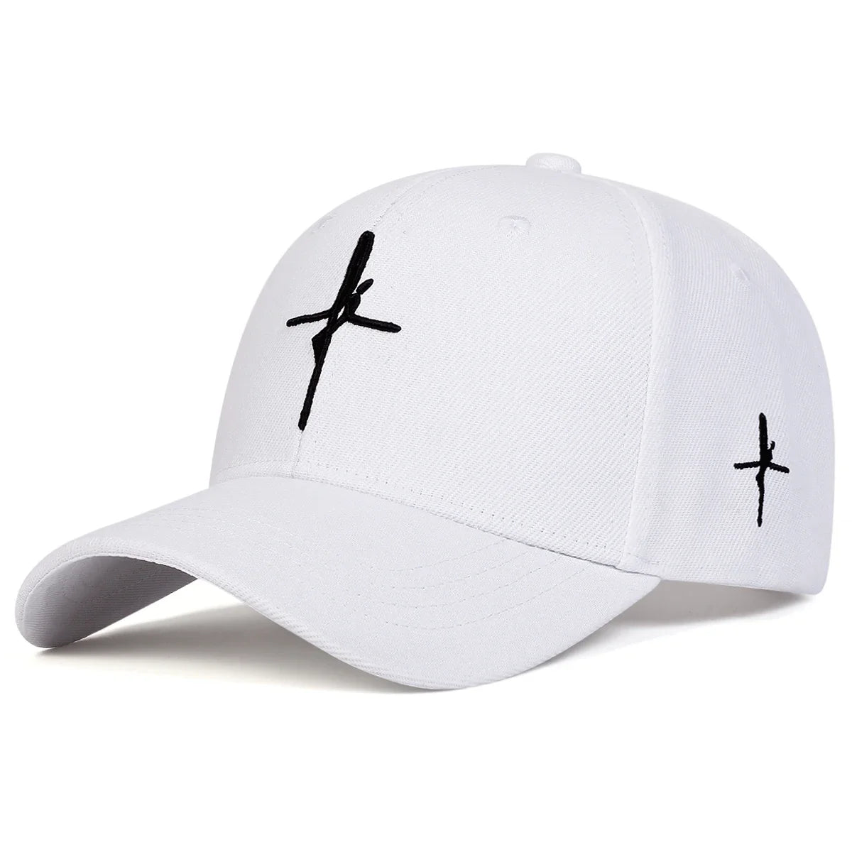 Unisex Personality Cross Embroidery Baseball Caps Spring Autumn Outdoor Adjustable Casual Hats Sunscreen Hat