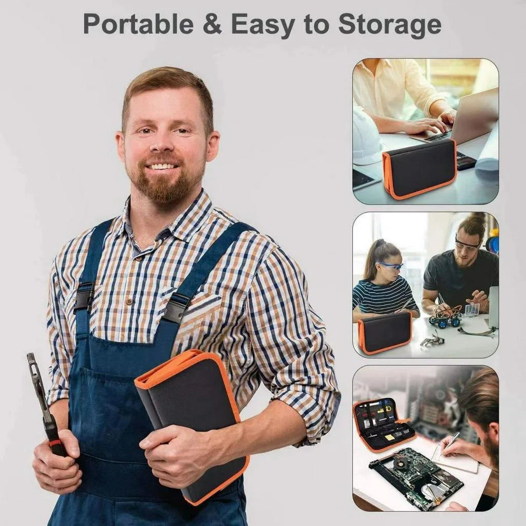 2025 Electric Soldering Iron 80W LCD Digital Display 180-500 Adjustable Replaceable Head Soldering Iron Tin Pen Welding Kit