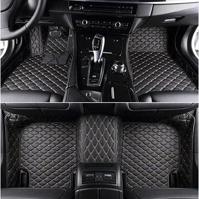 Custom Car Floor Mats For BAIC MOTOR 212 T01 2023-2026 3 PCS All Weather Auto Accessories Foot Leather Carpets Fashion Rugs Pads