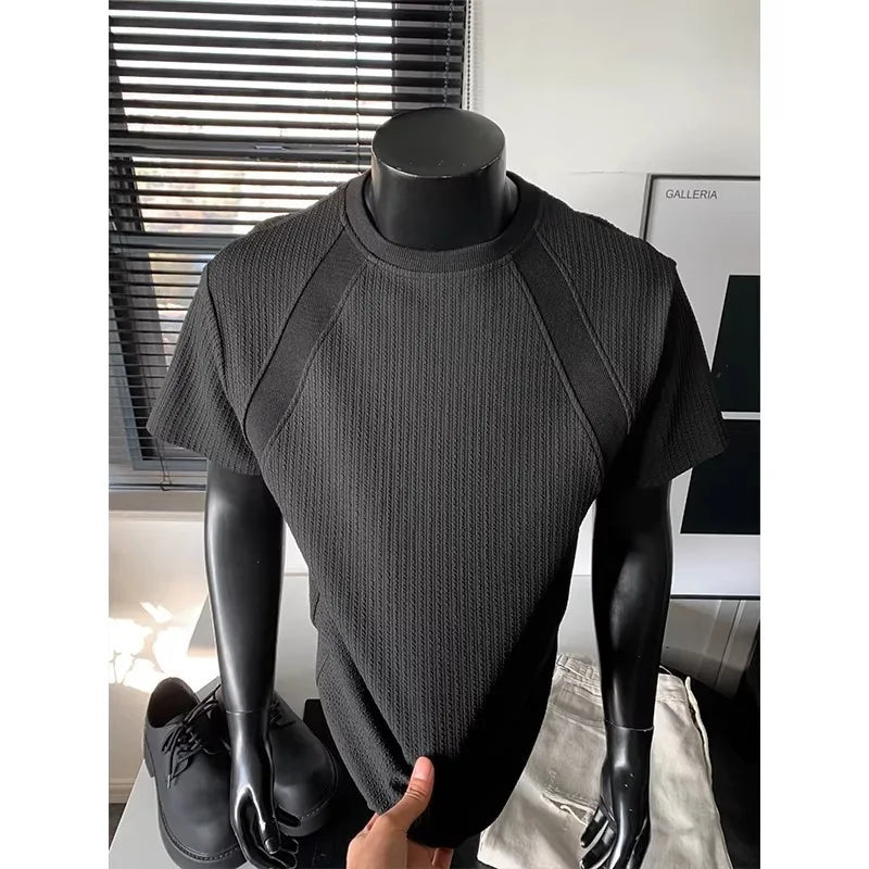 Ins Short-sleeved T-shirt Men's Summer American Cleanfit Handsome Half-sleeved Loose Half-sleeved T-shirt for Men
