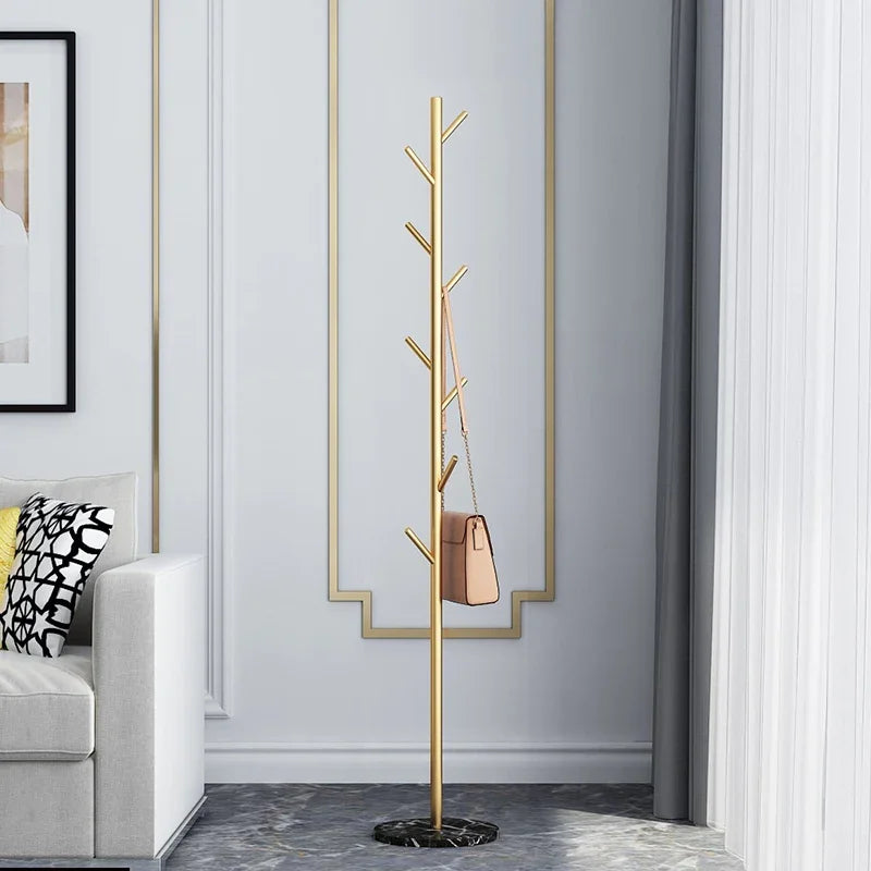 Marble Clothes Hanger Floor-Standing Bedroom Rack Simple Coat Stand Popular Clothes Organizer Luxury Garment Display