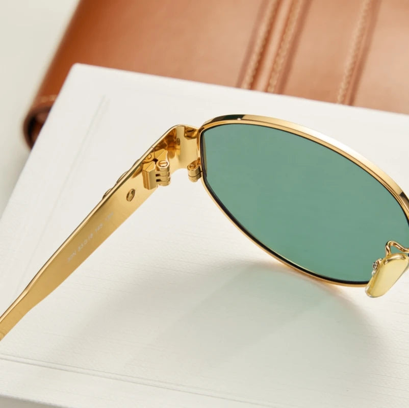 Hot Sale Women Round Sunglasses Brand Designer Metal Frame Shades Eyeware Girls Vintage Fashion Ladies Traveling Sun Glasses