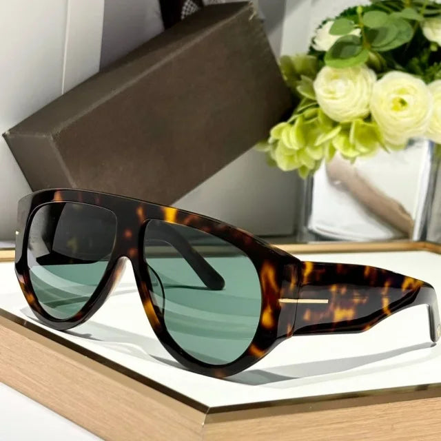 Fashion Large Frame Pilot Sunglasses For Ladies Brand Desinger Men Thick Eyeware Shades Women Oversized Simple SUN GLASSES