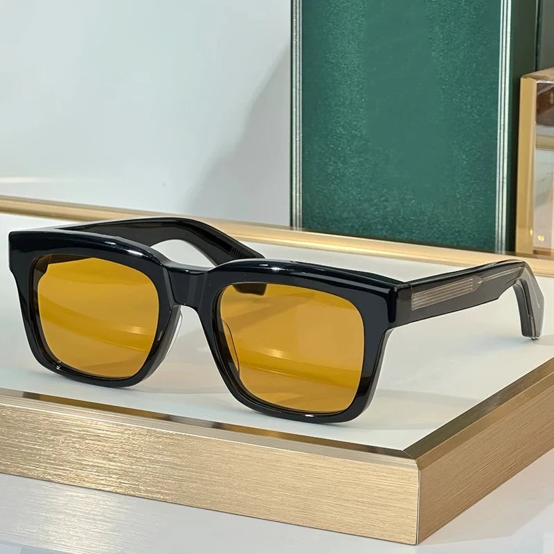 New TORINO Square Polarized Lenses Sunglasses Photochromic High Quality Thick Acetate Uv400 Men Designer Brand Eyeglasses