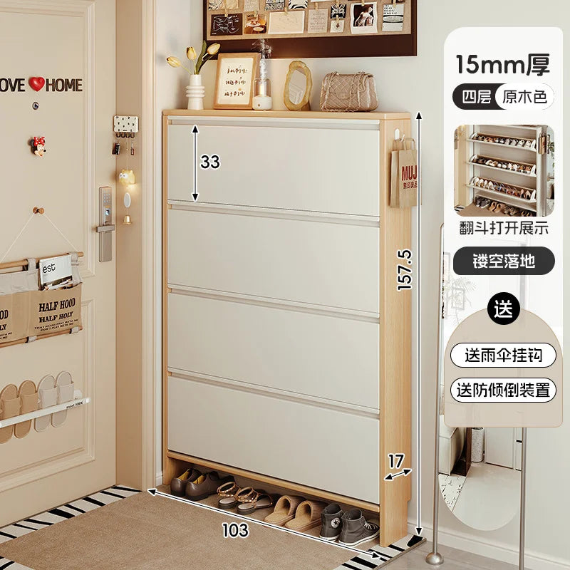 Storage Entrance Shoe Rack Organizer Living Room Hallway Hotel Shoe Rack Modern Wooden Organizador Zapatos Home Furniture