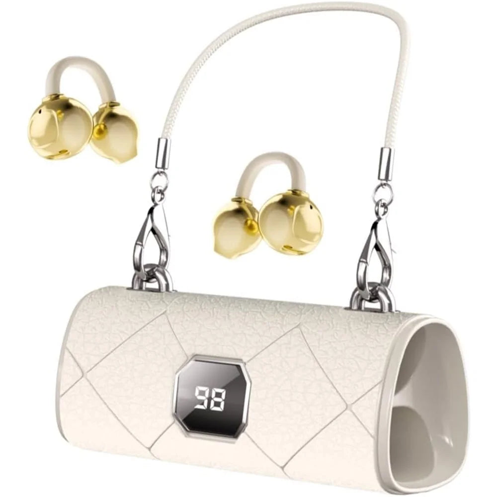 Sports Ear Clip Wireless BlueTooth Earphones Women Headset Handbag Headphone HD Call Music Noise Reduction Lady Earphones