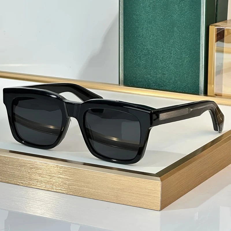 New TORINO Square Polarized Lenses Sunglasses Photochromic High Quality Thick Acetate Uv400 Men Designer Brand Eyeglasses
