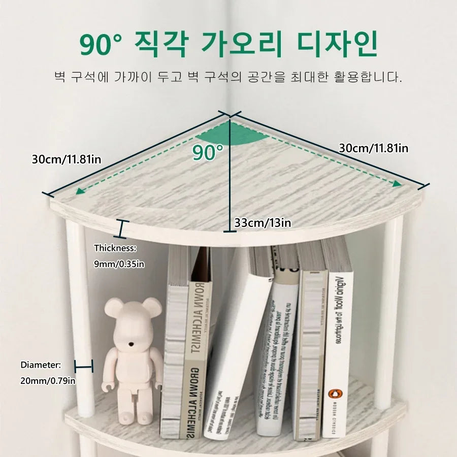 Multi-layer Storage Rack Wall Corner Shelf Living Room/Kitchen/Bedroom Wall Corner Organize Storage Shelf Plant Rack Flower Rack