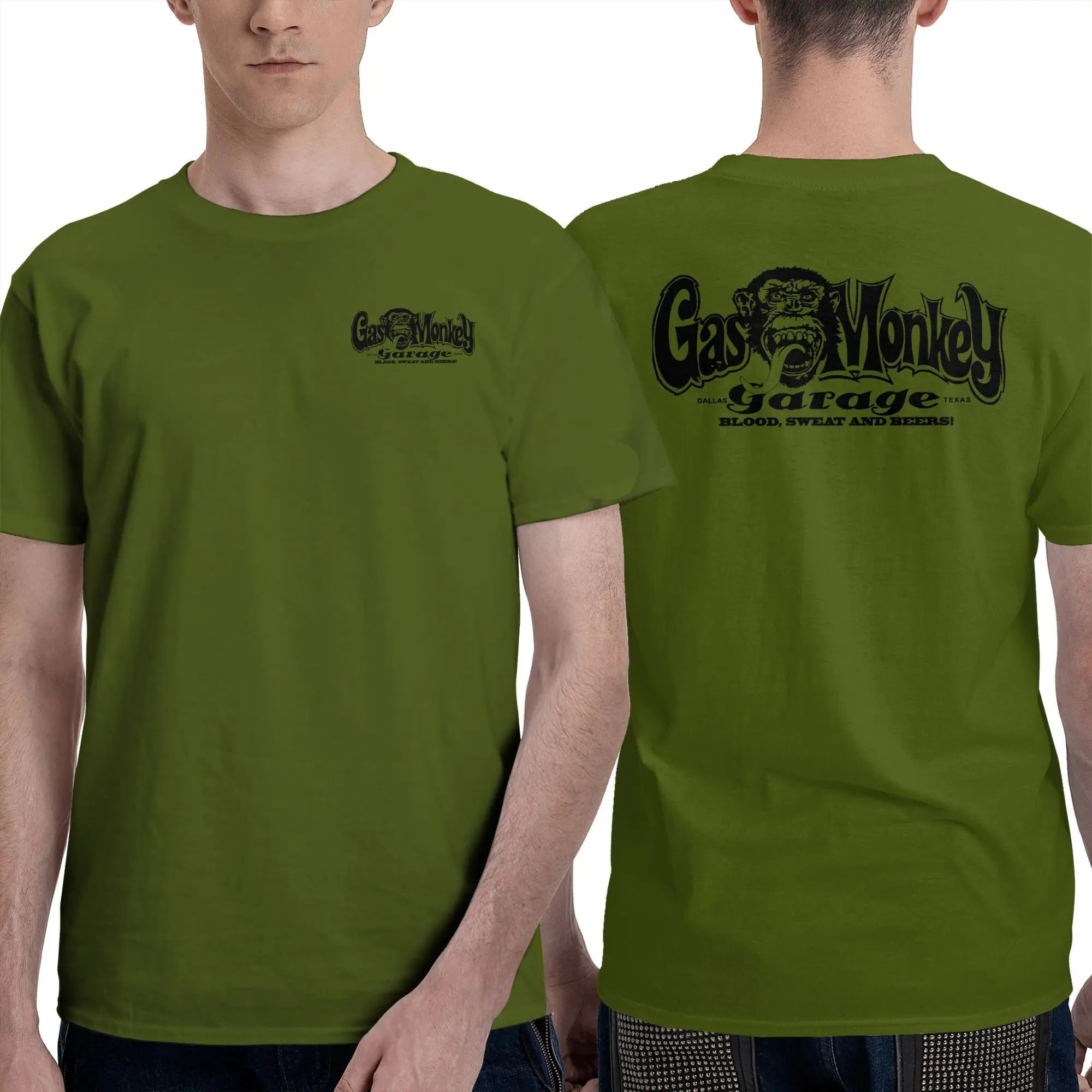 Men T-Shirt Gas Monkeys Garage Graphic T Shirts Popular  Summer Tees Streetwear Casual Cotton Tops Gift