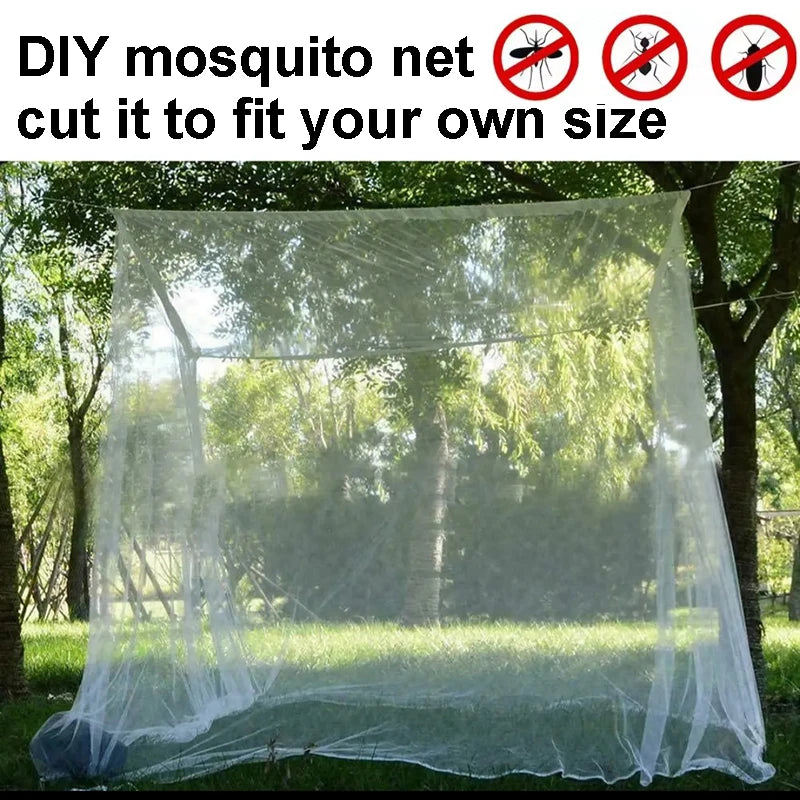 DIY Mosquito Nets Garden Outdoor Camping Mosquito Net Huntting Dormitory Tent Picnic Cut Fit Size 2*3 3*3/4/5/6 5*10m Netting