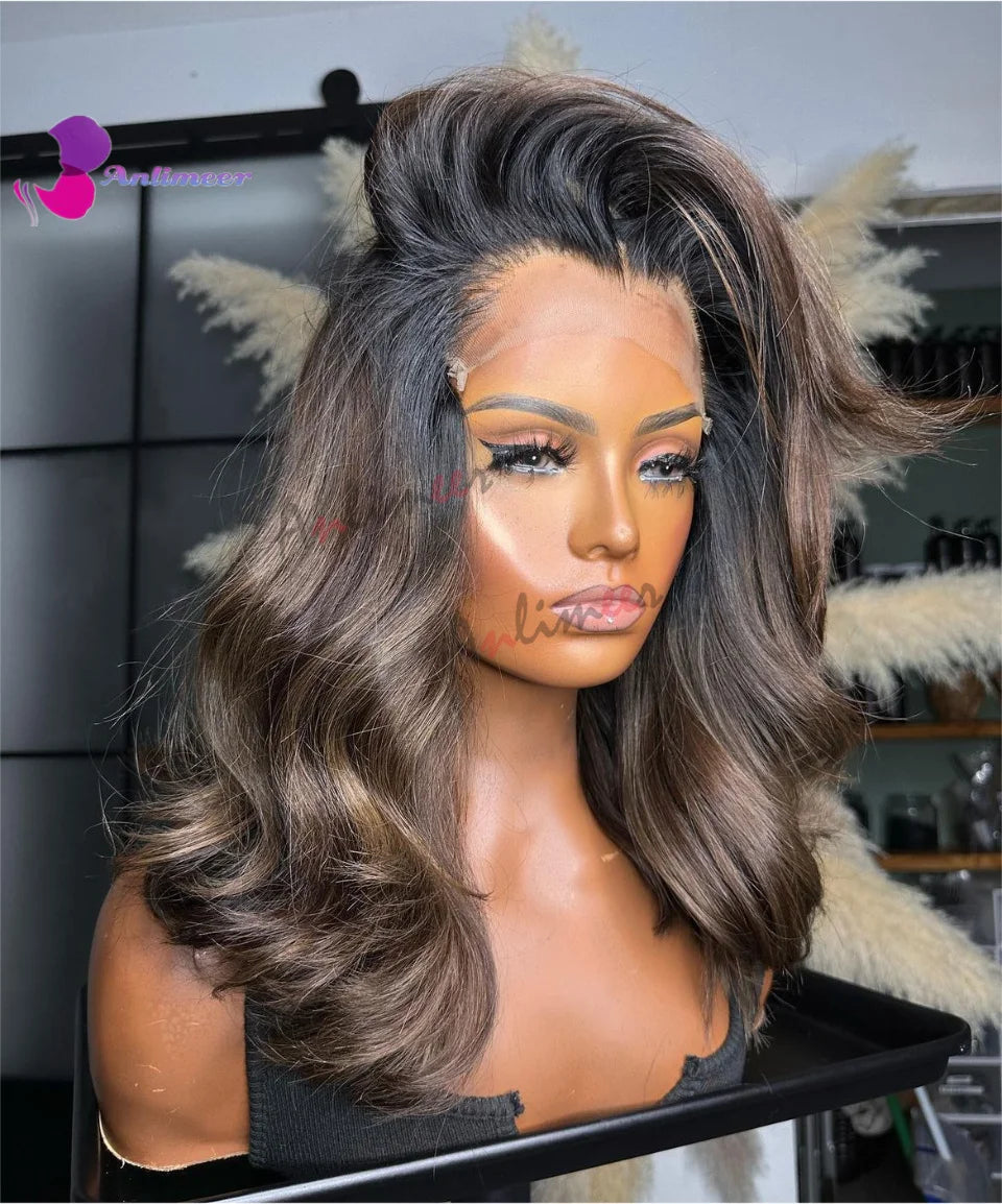 Real Human Hair Wig Short Human Hair Wigs for Black Women 200% Density Lace Front Wig 5x5 Closure Wigs Highlight Wig Human Hair
