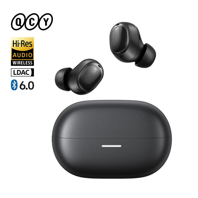 QCY MeloBuds A30 Wireless Earbuds 60dB Adaptive AI Scene ANC 8-Mic 3-Device Connect Bluetooth Earphones LDAC Hi-Res Headphones