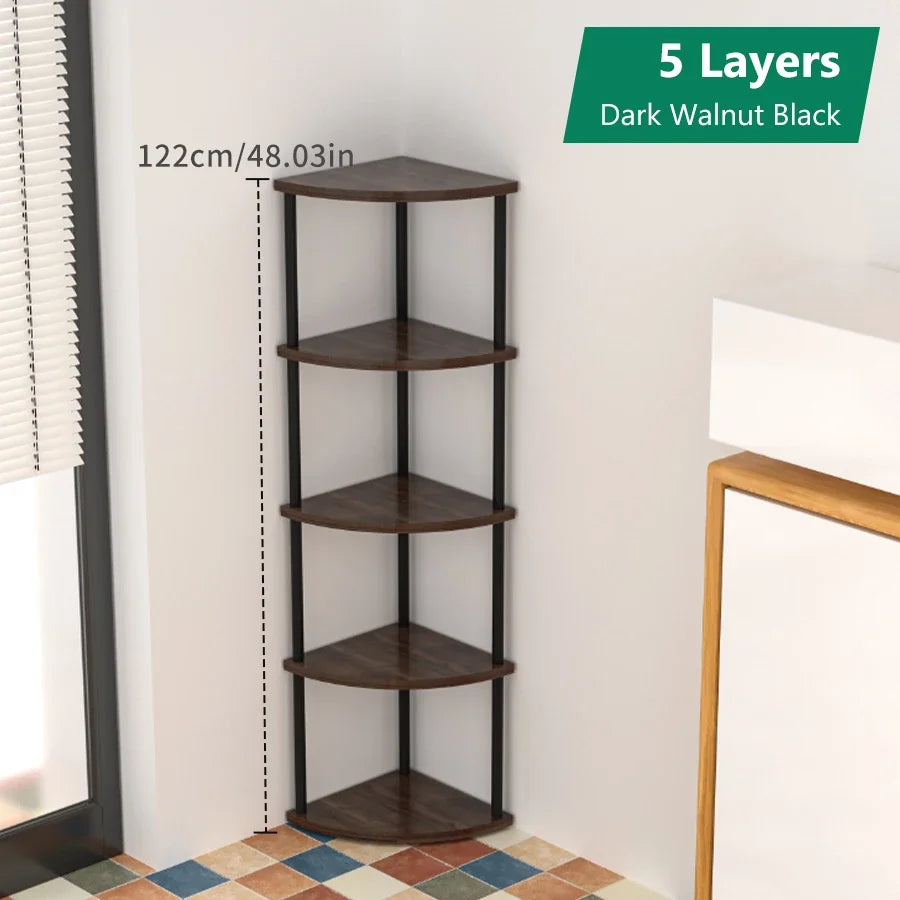 New Storage Shelf Organize Wall Corner Rack Practical Storage Rack Living Room/Kitchen/Bedroom Bookshelf Shelf Plant Rack