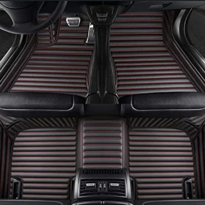 Custom Car Floor Mats For BAIC MOTOR 212 T01 2023-2026 3 PCS All Weather Auto Accessories Foot Leather Carpets Fashion Rugs Pads