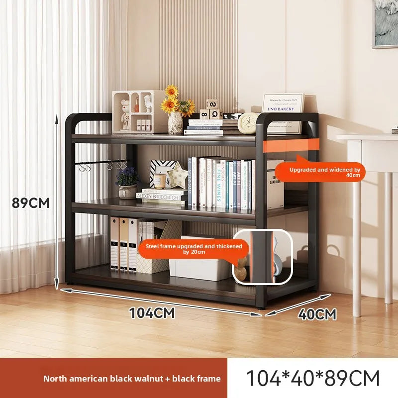 Bookshelf Floor-to-ceiling shelf Integrated wall-to-wall multi-layer storage rack Bedroom wall display cabinet Office shelf